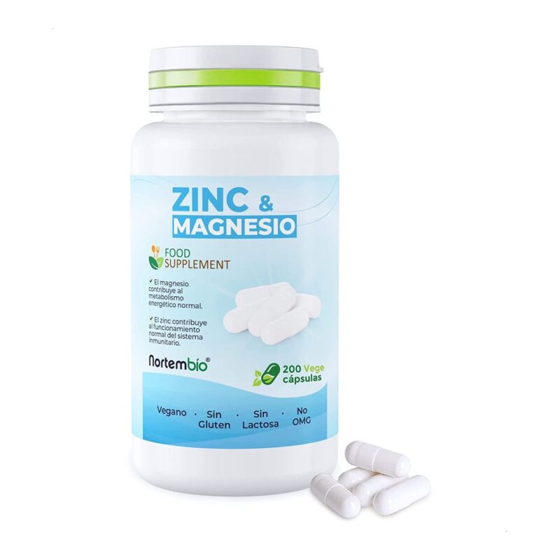Zinc y Magnesio 200 capsulas vegetales